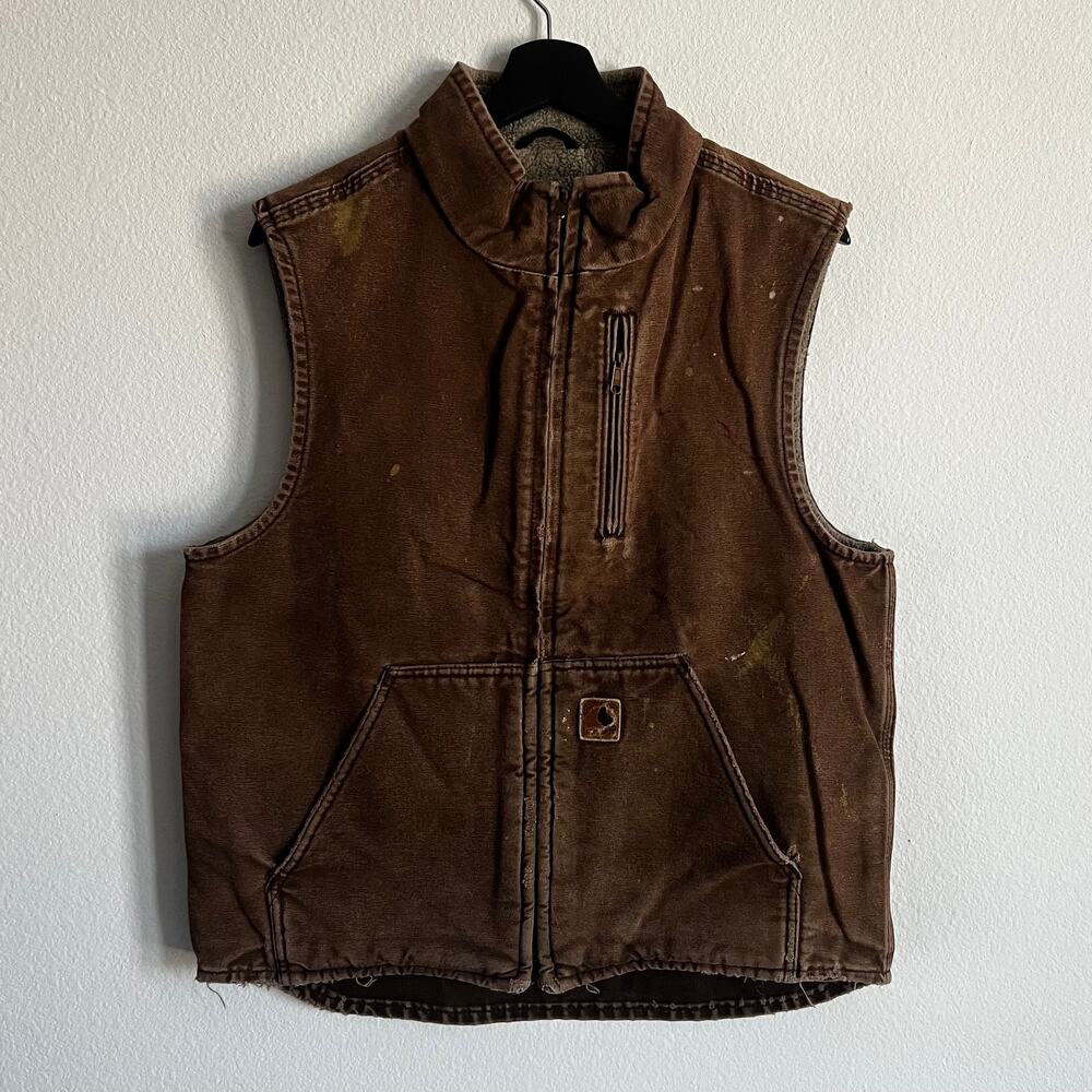 Carhartt V33 DKB brown work wear vest
